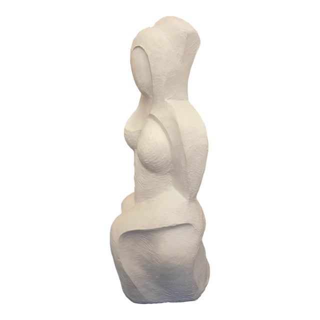 1980s Mitsou, Abstract Nude Plaster Maquette Sculpture For Sale