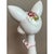 Ceramic Vintage Italian Floral Hand-Painted Ceramic Cat For Sale - Image 7 of 12
