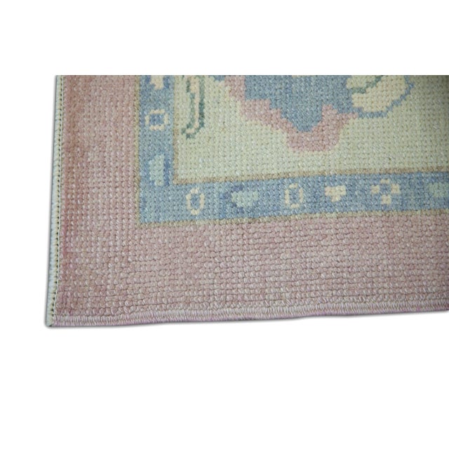 Turkish Modern Turkish Oushak Rug 6'5" x 9'1" For Sale - Image 3 of 7