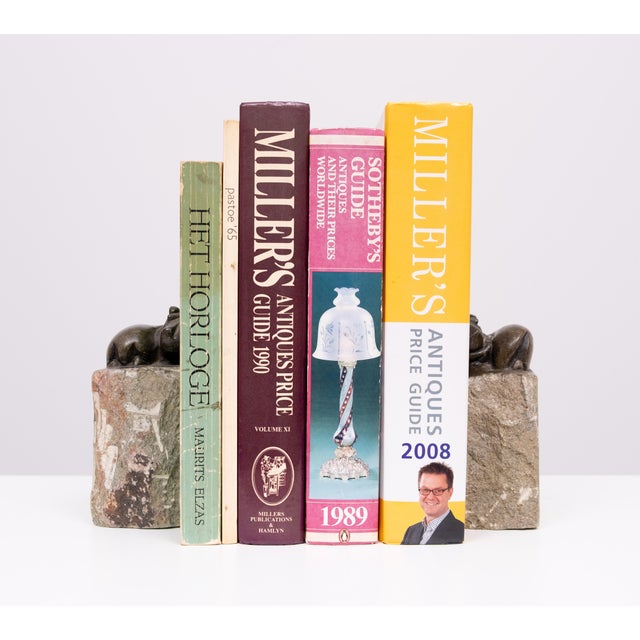 Very nice Granite Hippo bookends, so decorative. Hand carved . 1980s Finland .