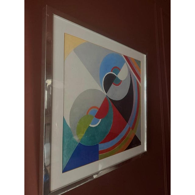 After Sonia Delaunay, Rythme Couleur No. 1076, Paper and Silver For Sale - Image 6 of 9