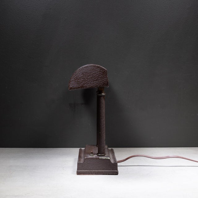 Mid 20th Century Banker's Desk Lamp c.1950 For Sale - Image 4 of 9