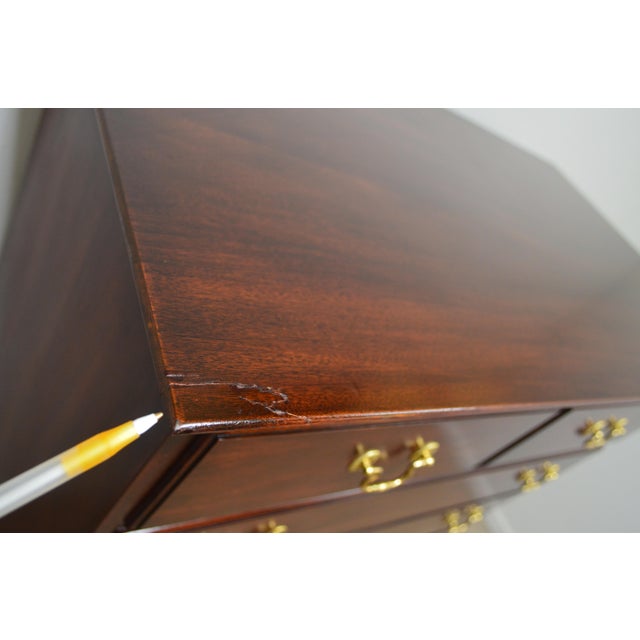 Brown Henkel Harris Mahogany Chest of Drawers For Sale - Image 8 of 9