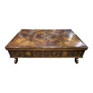 Eastern Legends Coffee Table With 4 Drawers For Sale