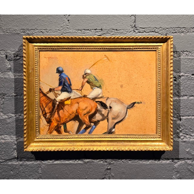 American Henry Koehler - Polo Players - Oil Panting For Sale - Image 3 of 11