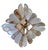 Mid-Century Murano Glass Chandelier Attributed to Venini With Amber Graniglia Detailing For Sale - Image 12 of 14