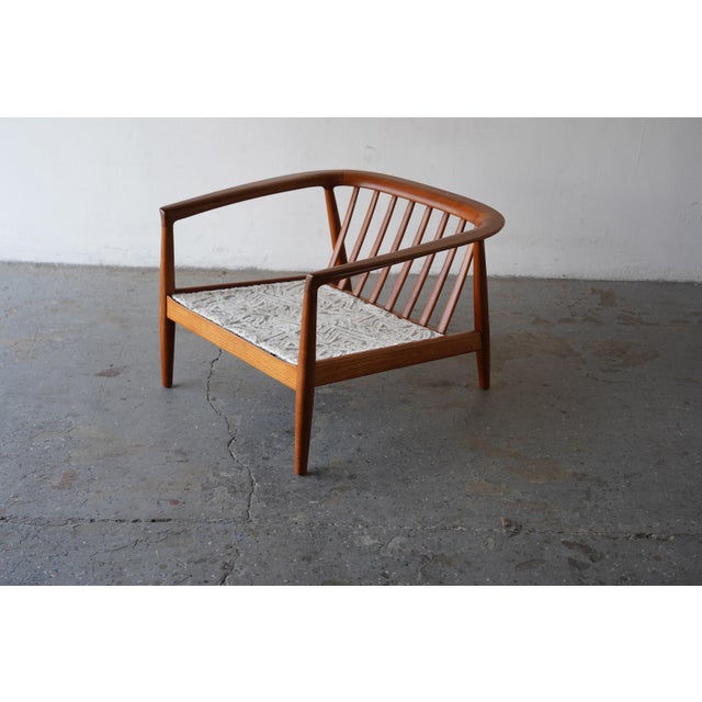 1960s Folke Ohlsson Danish Modern Walnut Lounge Chair for Dux Model 72-C For Sale - Image 9 of 18