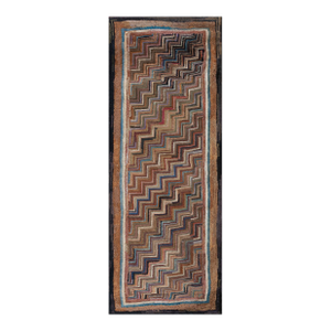 Antique American Hooked Rug.