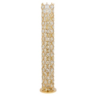 Gilt Jewel Floor Lamp in the style of Sciolari attributed to Palwa, Germany, 1960s For Sale