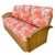 Art Deco Restored 1930s "Golden Girls" Rattan "Fan Arm" Three-Seat One Piece Sofa For Sale - Image 3 of 8