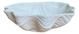 South Seas Stoneware Shell Bowl Planter