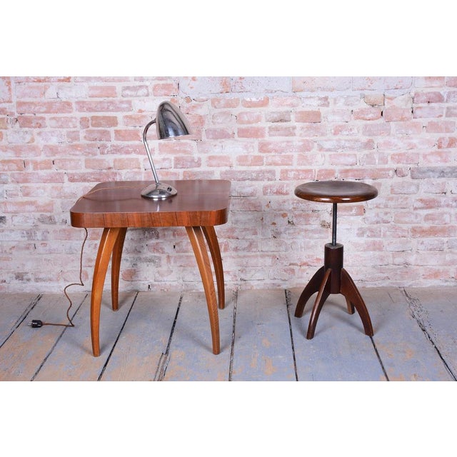 1940s Mid-Century Czech Beech Piano Stool, 1940s For Sale - Image 5 of 12