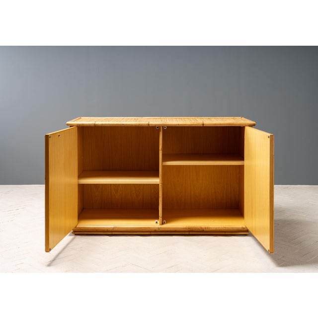 1970s Dal Vera Cane & Bamboo Cabinet For Sale - Image 4 of 13