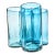Mediterranean Blue Blown Glass Tumblers- Set of Four For Sale