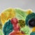 Mid 20th Century Vintage Round Italian Colorful Polychrome Hand Painted Ceramic Majolica Fruit Platter For Sale - Image 5 of 8