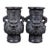Late 19th Century Pair of Carved Faux Horn Beast-Face Vases With Handles For Sale