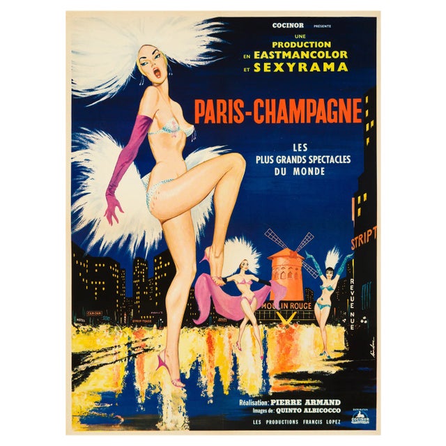 Vintage French Movie Poster, 1964 For Sale