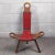 Spanish Brutalist Chair in Wood & Red Leather, 1960s, Set of 2 For Sale - Image 9 of 18