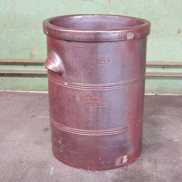 Antique Industrial Red Earthenware Pot, 1900s For Sale - Image 6 of 9