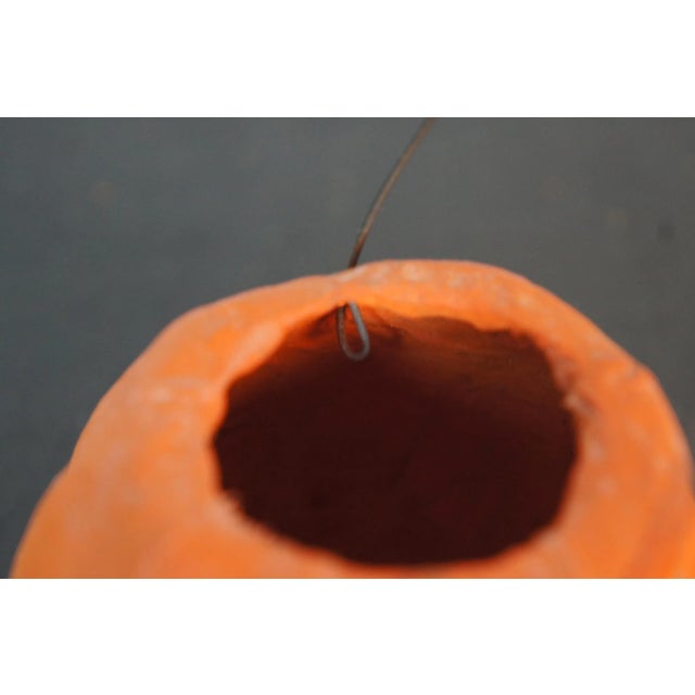 Antique Early 20th Century Paper Mache Jack O Lantern Pumpkin Bucket Candy Container, Germany For Sale - Image 6 of 11