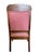 Antique Empire Style Walnut Armchairs With Pink Tufted Upholstery, a Pair For Sale - Image 4 of 12