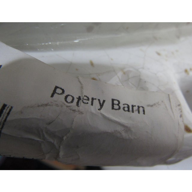 Vintage Pottery Barn Holiday Speckled Christmas Tree Fired Terracotta Figure For Sale - Image 11 of 12