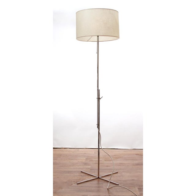 Minimalist Height-Adjustable Floor Lamp in Chrome, 1970s For Sale - Image 12 of 15
