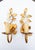 Italian Gilt Metal Leaf Wall Sconces, 1970s, Set of 2 For Sale - Image 3 of 6