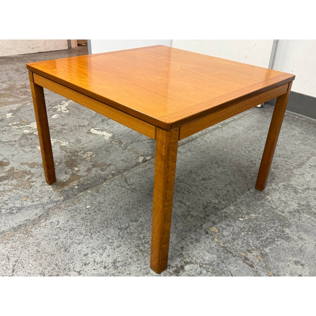Design Plus Gallery presents a Mid 20th Century Norwegian Side Table. The square table shows Scandinavian mid-century...