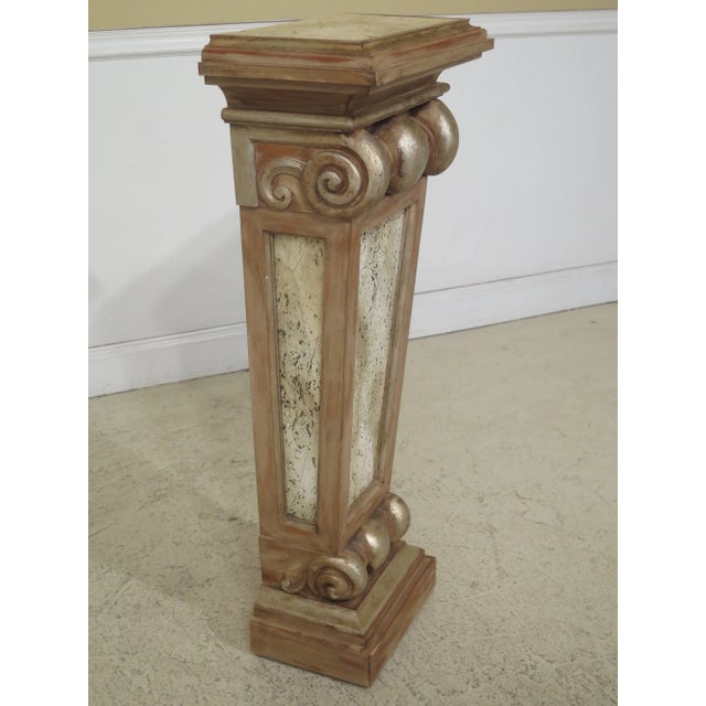 Italian 1990s Vintage Italain Style Pedestal Wall Tables- A Pair For Sale - Image 3 of 9