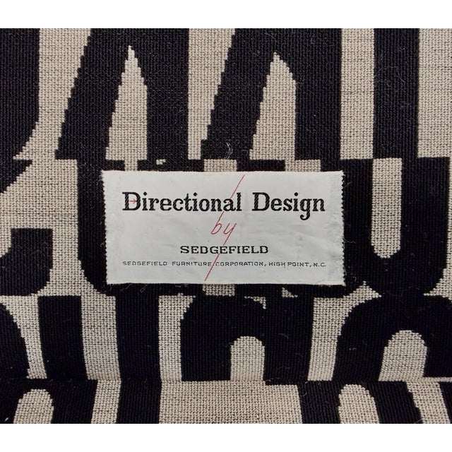 Vintage Directional Design by Sedgefield Milo Baughman / Paul McCobb Style Sofa Restored For Sale - Image 11 of 12
