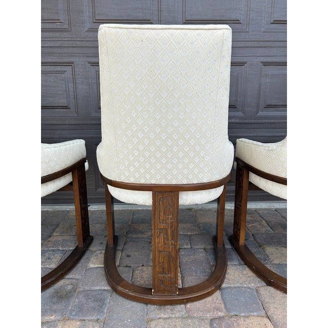 Cream Mid 20th Century Brutalist Dining Chairs For Sale - Image 8 of 16