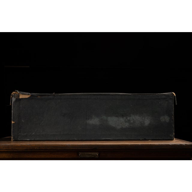 Navy Blue Early 20th Century Detmer Woolens Garment Box For Sale - Image 8 of 10