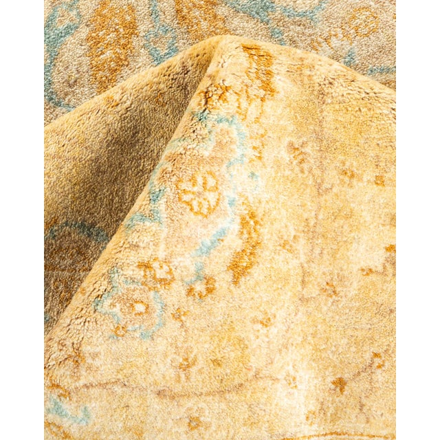 Textile Mogul, One-of-a-Kind Hand-Knotted Area Rug - Ivory, 4' 2" x 6' 5" For Sale - Image 7 of 8