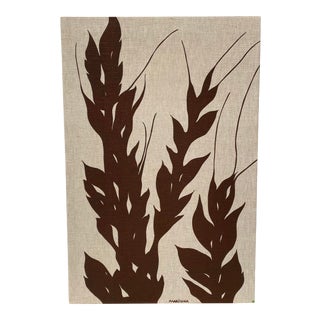 Mid 20th Century Marüshka Wheat Screen Print Wall Art For Sale