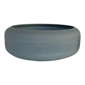 Revelation Modern Blue Glass Cirrus Bowl
