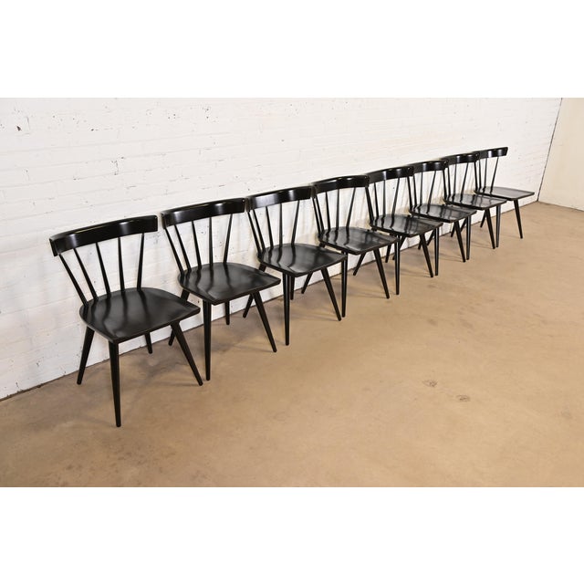 Planner Group Paul McCobb Planner Group Mid-Century Modern Spindle Back Dining Chairs, Set of Eight For Sale - Image 4 of 13