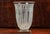 Stunning Antique French Frosted Crystal Flower Vase Art Deco Style Home Decor For Sale - Image 4 of 11