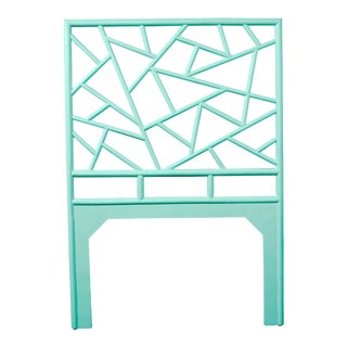 Tiffany Headboard Twin - Turquoise For Sale