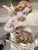 Late 19th Century Von Schierholz Handmalerei Dresden Cherub Putti Flower Candle Holders-Pair For Sale - Image 5 of 12