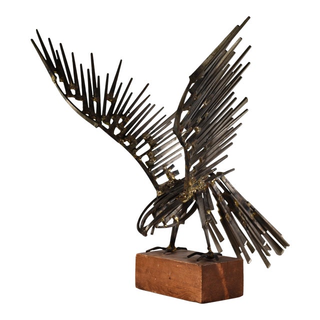 1960s Brutalist Style Welded Metal Eagle Sculpture Chairish