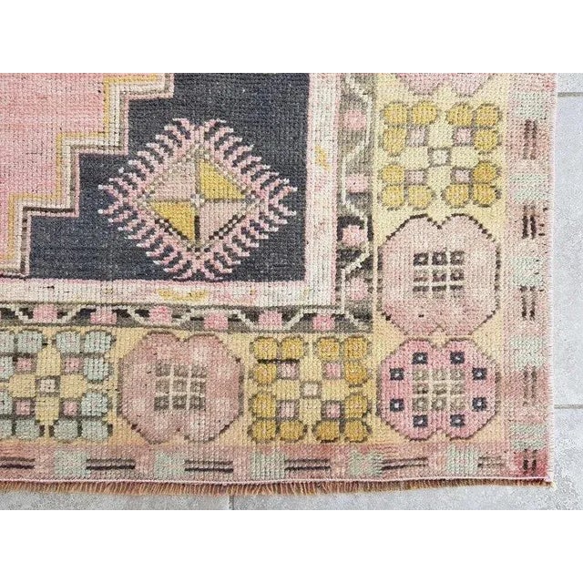 Light Pink 1960s Light Pink Vintage Area Carpet For Sale - Image 8 of 11