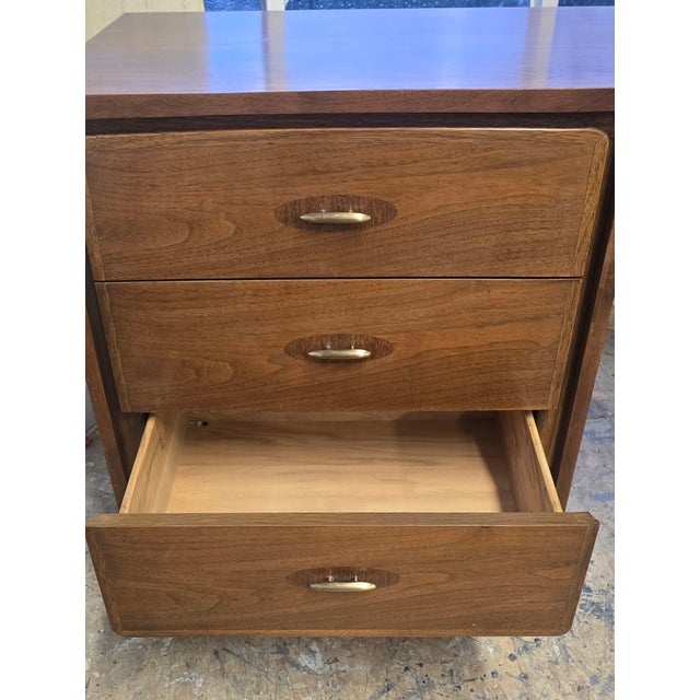 1960s Mid Century Modern Kent Coffey Walnut Desk For Sale - Image 11 of 12