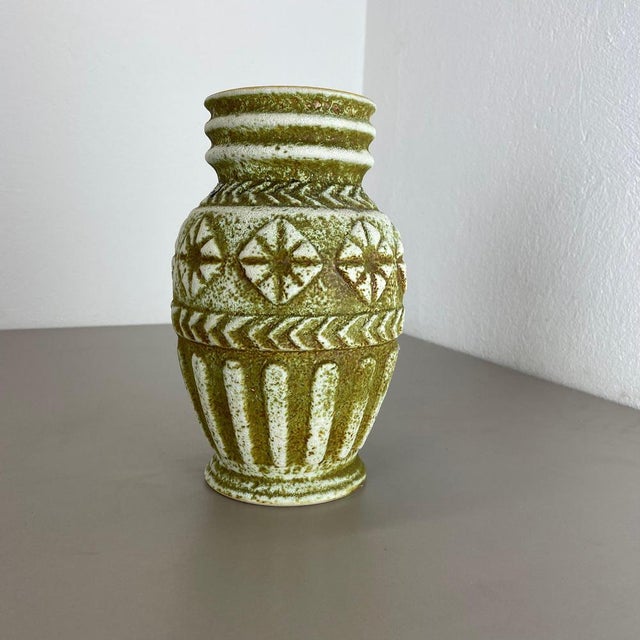 Fat Lava Pottery Vase by Bay Ceramics, Germany, 1970s For Sale - Image 14 of 17