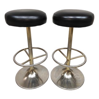 Vintage Swedish Bar Stools by Borje Johanson, 1960s, Set of 2 For Sale