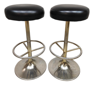 Vintage Swedish Bar Stools by Borje Johanson, 1960s, Set of 2