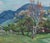 Mountain Landscape Antique Oil Painting Original Soviet Art Ukrainian Artist Kozik v.g. 43-50 1980s For Sale - Image 4 of 6