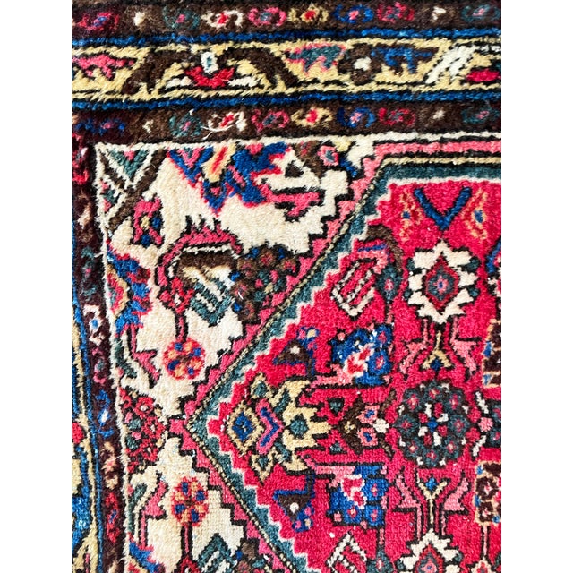 Antique Hamadan Rug, 2'4" X 4' #17602 as Is For Sale In Chicago - Image 6 of 9