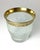Moser Splendid Gold Etch Champagne or Ice Bucket. etched in the bottom with the Moser logo. 6 1/4 inches tall by 6 1/4...