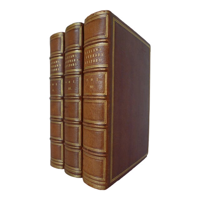 Mid 19th Century Leather Volume Set, Henry Hallam's Introduction to the Literature of Europe, in the 15th, 16th, and 17th Centuries - 3 Books For Sale